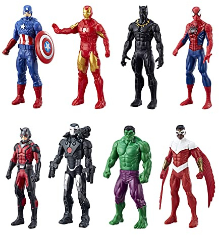 Marvel Avengers Ultimate Protectors Pack, 6-Inch-Scale, 8 Action Figures with Accessories, Super Hero Toys, Toys for Boys and Girls Ages 4 and Up