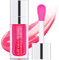 Hydratant Lip Oil Lip Care - huile pour les lèvres Hydratant Plumping Glow Lip Gloss Nourrissant Teinté Baume à Lèvres (015-cherry)
