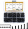 Kit di 420 Viti Esagonali Interne M3 e Dadi in Acciaio Al Carbonio - Assortimento per Macchine Con Scatola di Conservazione