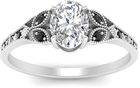 Erstellt Edelstein Oval Facettierter Schwarzer Onyx Cz Ring - 92,5 Sterling Silber Ring Schwarzer Schwarzer Onyx Cz Edelsteinringe - Schmuckgroßhandelsgeschenk zum Muttertag