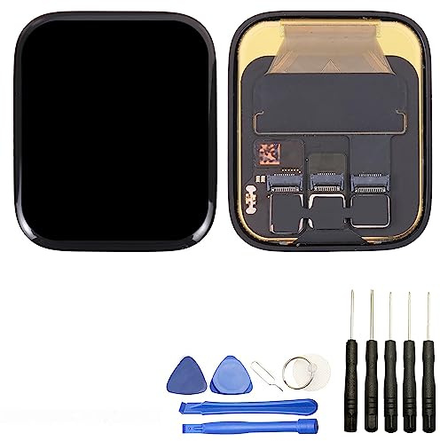 JUANIO Pantalla Completa Compatible con Apple Watch Serie SE 2 2022 40 mm 1,57 Vidrio Táctil + Pantalla LCD + Herramientas