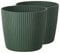Tymar Pot de Fleurs, jardinière, Lot de 2, Forme Ronde((2pack) Vert, ø 20 cm)