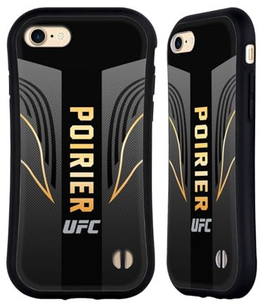 Head Case Designs sous Licence Officielle UFC Kit De Chasse Dustin Poirier Coque Hybride Compatible avec Apple iPhone 7/8 / SE 2020 & 2022