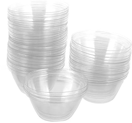 Yardwe 50 Stück Sämlingsabdeckung Pflanzenabdeckung Pflanzenschutzhaube Garten Kunststoff Cloche Gewächshaus Mini Pflanzen Garten Cloche Pflanzenschutz Hut Plastik Kuppel Entlüften