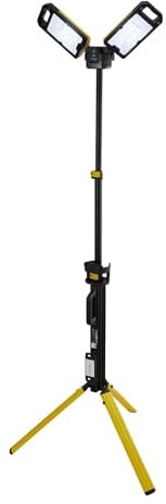 Draper 13885 230V SMD LED Rechargeable Tripod Site Light, 50W, 5000 Lumens