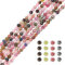 HOBBIESAY 2 Fili 3mm Perline di Tormalina Naturale Sfaccettata Perline Rotonde Sciolte di Pietre Preziose Perline di Colorem isto Perline Distanziatrici per Collane DIY Bracciali Foro:0.5-0.6mm