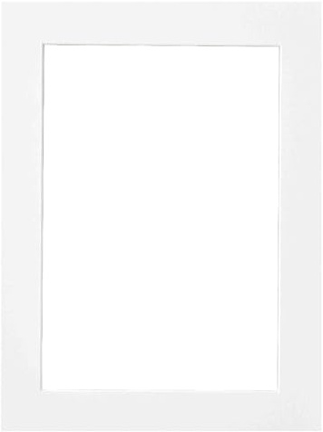 nielsen Passepartout Premium Karton 2,0 mm, Außenformat 30x40 cm für Bildformat 21x29,7 cm (DIN A4), weiß