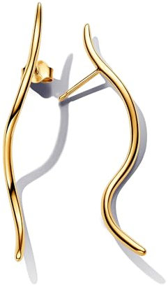 PANDORA Essence Orecchini a bottone placcati in oro 14k