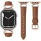 mxiixnai Correa para Apple Watch, Correa de Cuero Compatible con 38mm 40mm 41mm 42mm, Apple Watch Band para iWatch Series 10 9 8 7 6 5 4 3 2 1 SE,Marrón Claro/Oro Rosa