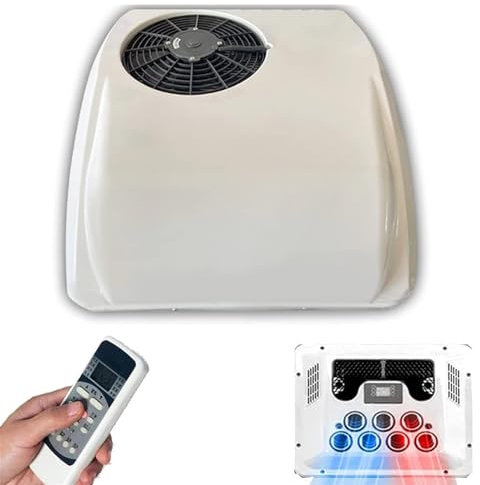 Miuxe Climatiseur Électrique De Toit De Voiture pour Camping-Car – Climatiseur De Toit De Voiture Électrique Portable, Climatiseur 12/24 V CC dans La Voiture pour Chauffage Et Le Refroidissement sur