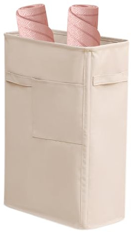 Yogamatten-Aufbewahrungskorb, Yogamatten-Organizer-Korb, waschbares Yoga-Aufbewahrungsregal, Eck-Oxford-Stoff, Yogamattenständer, Mehrzweck-Korbhalter mit Seitentasche, waschbares