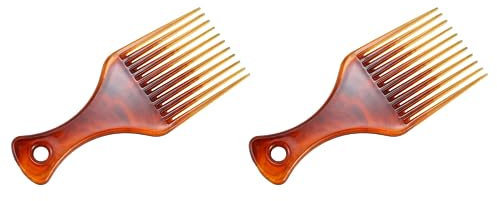 2 pettini per capelli a forchetta per capelli, pettine per parrucchiere, per capelli ricci, strumento per lo styling per uomini e donne