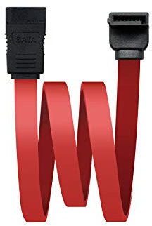 Blendend Cable SATA de datos acodado 0.5 m, alta velocidad de transferencia, ideal para conectar discos duros y unidades ópticas en PC.
