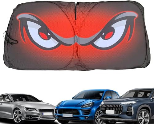 Parasol para parabrisas divertido,Parasol para coche divertido - Persianas de coche para diseño de dibujos animados de ventanas delanteras,Parasol plegable para parabrisas de coche, parasol, parasol p