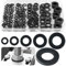 Celepoir 150 Piezas Arandelas Acero al Carbono Set, M4 M5 M6 M8 M10 Arandela Surtido Variado, Arandela Plana Negra, Acero al Carbono Sellado Arandelas para Bisagras de Puertas, Reparacion Doméstica