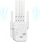 WLAN Repeater Booster WiFi 6 3dBi Antennen, 2 Ethernet Port,3-in-1 Zugangsmethode von Repeater/AP/Router,WiFi Signal Extender mit Signalabdeckungsfläche von 8900 sq.ft