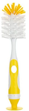 Children Pacifier Brush Milk Bottle Water Cup Cleaning Brush Can Stand Milk Bottle Brush Function Two In One Cleaning Brush Upholstery Drill Brush Set (Yellow, One Size)