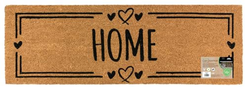 JVL Eco-Friendly Latex Backed Coir Entrance Doormat Runner, 40x120cm - Home Hearts