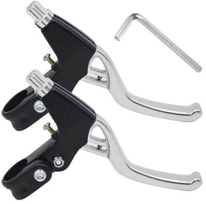 CONGGUAN 1 Pair Universal Bike Brake Levers Aluminium Alloy Lightweight Hand BrakesBike Bicycle Cycling Brake Level Handles Lever Set for Most Bicycle Road Bike Mountain Bike（22mm Diameter）