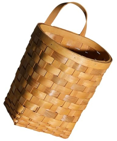 TOYANDONA Cesta Colgante Tejida para Almacenamiento Cesta De Pared Pequeña Color para Decorar Paredes Flores o Organizar