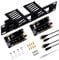 GeeekPi 10 Inch 1U Rack Mount for Raspberry Pi 5, with 2PCS PCIe to M.2 NVMe SSD Adapters, Holds up to 2PCS Pi5 Boards, Compatible with DeskPi RackMate T0/T1/T2/10 Inch Server Rack