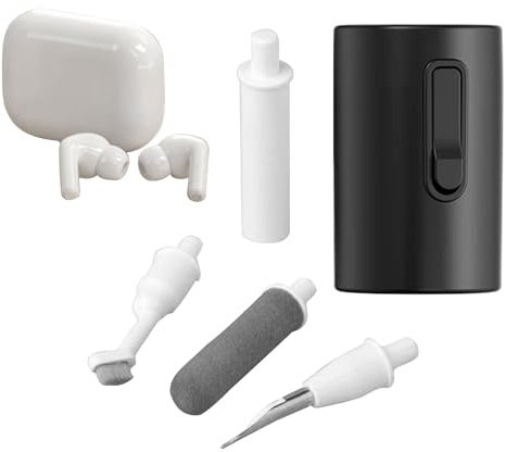 Headphone Cleaning Kit, Phone Speaker Cleaner, Multifunctional Cleaning Tools, Precision Dust Remover, Electronics Brush Set for Earphones Camera Keyboard Headset, Device Maintenance 1.69x1.1x1.1in