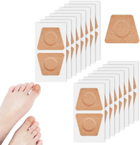 AOOWU 64 Stück Zehennagel Behandlung, Pilz-Nagel-Patches, Pilz-Nagelbehandlungs-Patches, Spaltnagelreparatur Stärkende Nägel für Beschädigte Nägel und das Erscheinungsbild Verfärbter Nägel
