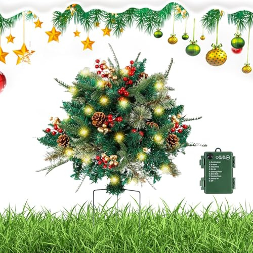 Blumentopffüller – Blumendekor beleuchtet | LED-beleuchtetes gefälschtes Arrangement für Vasen, Töpfe, Tischaufsteller, festliche Präsentationen | Weihnachts-Topffüller – Tab-Mantel