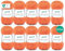 Gründl Wolle Cotton Quick uni - dünne Wolle zum Häkeln - Strickgarn - Häkelgarn - Glänzend und hautfreundlich - 100 % Baumwolle - 10 Knäuel 50 g / 125 m - Nadelstärke 3- 4 - Orange 2