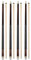 Billardqueues, 147,3 cm, 4 Stück, ZJ-001-C