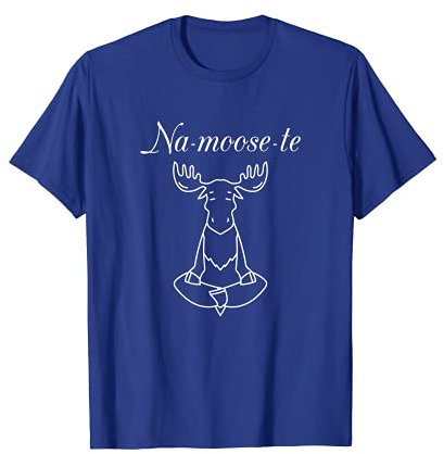 na-moose-te Funny Elch Yoga T-Shirt