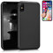Todobarato24h Funda Negra Compatible con iPhone XR (6.1) TPU Lisa Silicona Gel + Protector De Cristal