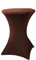 KYJSW Stretch Stehtischhussen, Cocktail Tischdecke, Spandex Hussen Für Rund, Verstärkung Im Fußbereich, Elastische Tischdecken Ø 60-80 cm (Braun,80cm/32in)