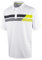 Island GREEN Mens Asymmetric Print Polo Shirt - White - M