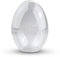 Netuno 5 Stück Acryl-Eier 15 cm Größe, 11 cm Durchmesser transparent teilbar stehend Kunststoff-Eier Plastik-Eier Ostereier zum Découpage Dekoration Basteln