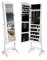 GIANTEX Schmuckschrank mit Spiegel, Spiegelschrank freistehend, Schmuckregal mit viel Stauraum, verstellbarer Spiegelwinkel, abschließbarer Aufbewahrungsschrank für Zuhause, Juwelierladen