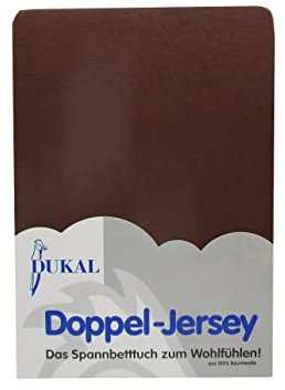Dukal | Spannbettlaken für Laufgitter Krabbelgitter Laufstall | 100x100 cm | aus hochwertigem DOPPEL-Jersey | 100% Baumwolle | Farbe: braun