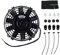Ventilador de Refrigeración del Radiador Eléctrico de 8 Pulgadas, Ventilador de Refrigeración del Motor, 12 V, 80 W, Hoja Recta, Empuje, Delgado, para Intercooler del de Ca