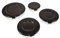 Ufixt Fits Servis, Siemens and Stoves Hob Cooker Gas Burner Base and Cap Set 4 Piece 55mm 75mm 100mm