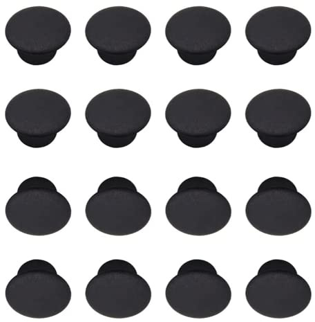 Bohrloch-Abdeckkappen, 10 mm, 100 Stück, Lochstopfen zum Eindrücken, Abdeckkappen für Kleiderschränke, Schränke, Regale, Bücherregale, Möbel, Schwarz