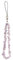 Yananmall Mobile Phone Beads Natural Shiny Charm Cell Lanyard Phone Chain Wristband Strap