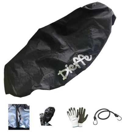 COMPATIBILE CON SUZUKI BURGMAN AN 400 ABS COPRISELLA TELO FELPATO IMPERMEABILE ANTIGRANDINE ANTIGRAFFIO ANTIPIOGGIA ANTIMUFFA ANTI ESCREMENTI DIEFFE 130X72CM COPERTURA SELLE MOTO SCOOTER
