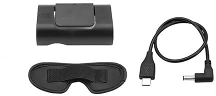 Batterie-Clip-Halter für DJI Avata Goggles 2, Brille Staubpad Batteriehalterung und Power Ladekabel Drohne Combo Zubehör