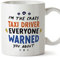 MUGFFINS Taxi Driver Mug - in English - Everyone Warned You About - Funny Gift for Colleagues - Ceramic 11oz Mug