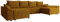 Mirjan24 Ecksofa Chione U Cord mit Bettkasten und Schlaffunktion, 4 Sitzer Eckcouch, U-Form Sofa für Wohnzimmer, symmetrisches Ecksofa, Polsterecke mit Bettfunktion, Wohnlandschaft (Poso 01)