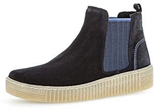 Gabor Damen Chelsea Boots, Frauen Stiefeletten,Wechselfußbett,Best Fitting,Booties,halbstiefel,Kurzstiefel,Pazifik (Natur),37.5 EU / 4.5 UK
