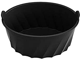Silicone Slow Cooker Divider Liners 11.2x9.8x4.5in, Crock Pot Pockets Leakproof Crock Pot Slow Cooker Liners Accessories Silicone Reusable Fit 6-8 Quarts Oval (Black)