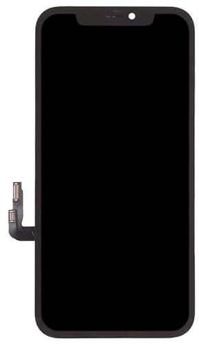 Cool Vollbildschirm für iPhone 12/12 Pro (AAA+-Qualität), Schwarz