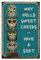 CREATCABIN Why Hello Sweet Cheeks Metallblechschild Eule Eisenschild Poster Kunstdruck Retro Vintage Wasserdicht Für Badezimmer Küche Wand Zuhause Café Bar Geschenk Weihnachten Plakette Dekor 20x30cm