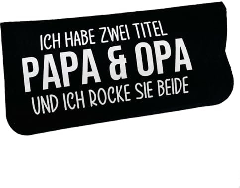 NeLi Brillenetui Opa aus Filz Geschenkidee für Papa und Opa Etui Brille